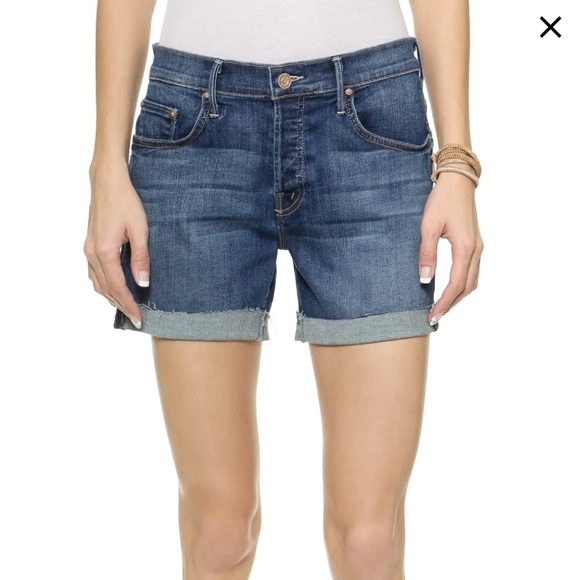 MOTHER Pants - MOTHER The Loosey Fray Shorts Sz25 EUC